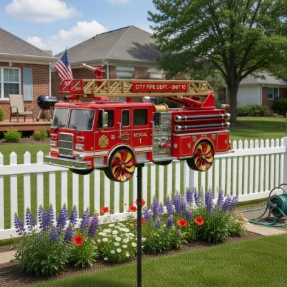 🏆Last Day Promo: 49% OFF 🎖️Fire Truck Garden Wind Spinner Limited Edition