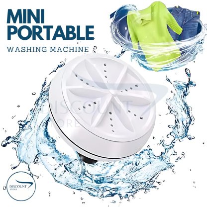 Portable Turbine Ultrasonic Washing Machine - (IMPORTED)