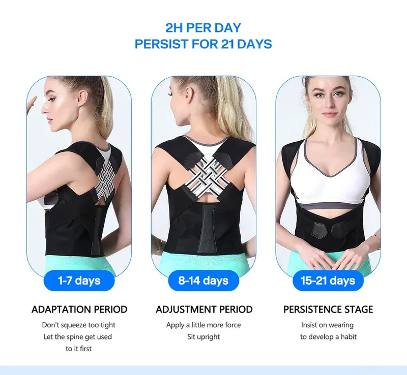 🔥Hot Sale - 💪Adjustable Back Posture Corrector Belt – Relieve Slouching & Pain for Women & Men 🩺