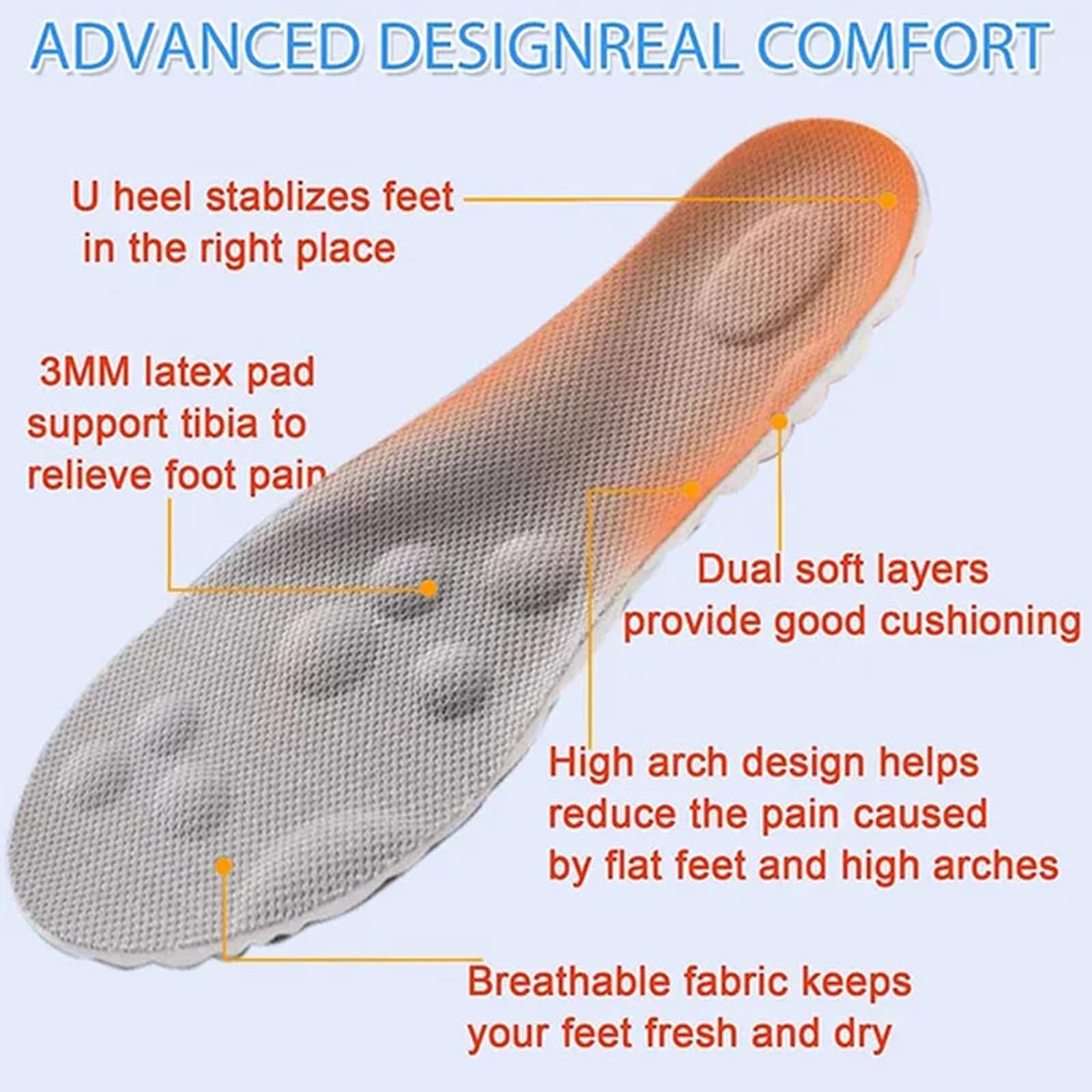 4D Cloud Technology Insole - Super Soft!-SLOOSELYK