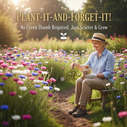 🌱Premium Cornflower Seeds – The "Unstoppable" Wildflower That Grows Anywhere
