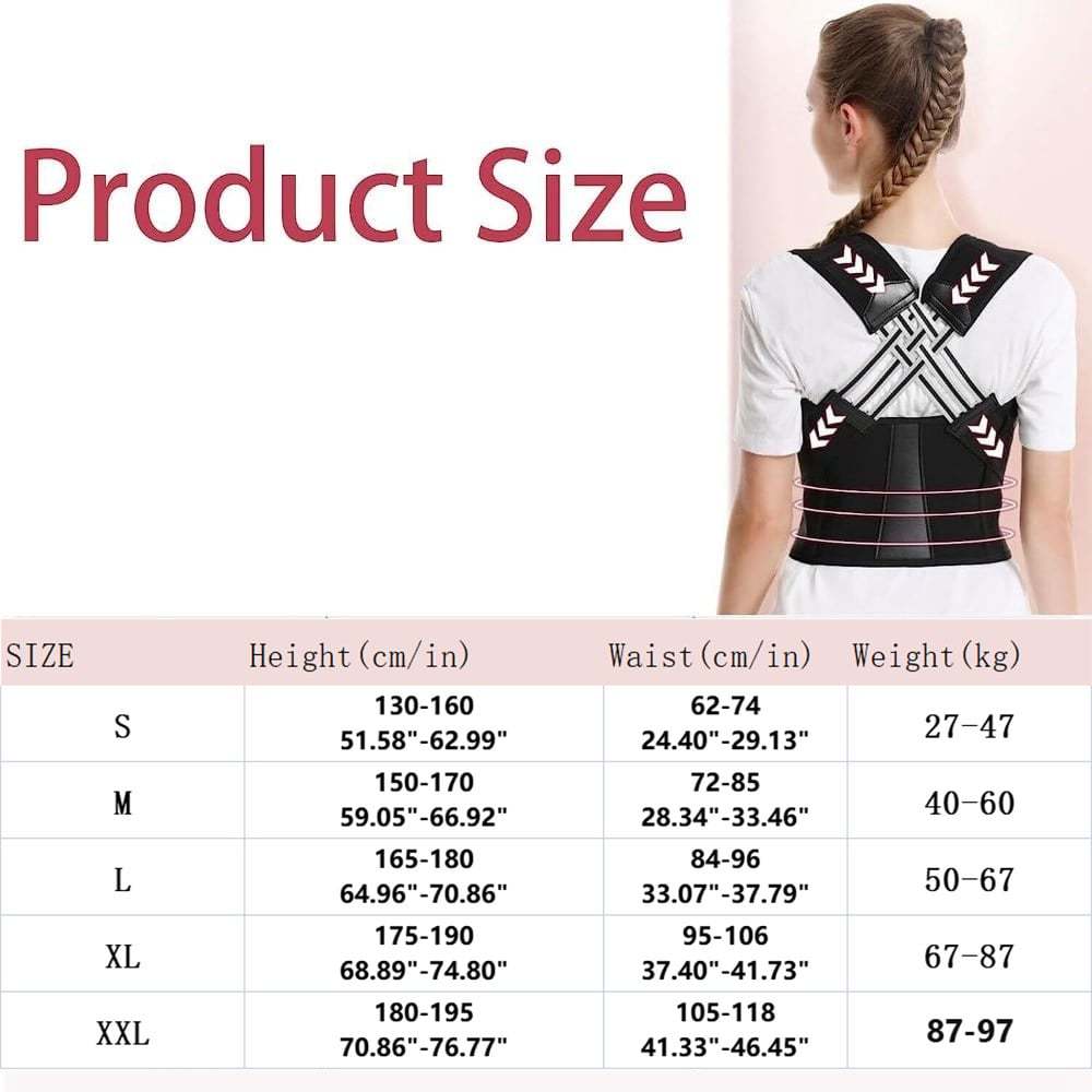 🔥Hot Sale - 💪Adjustable Back Posture Corrector Belt – Relieve Slouching & Pain for Women & Men 🩺