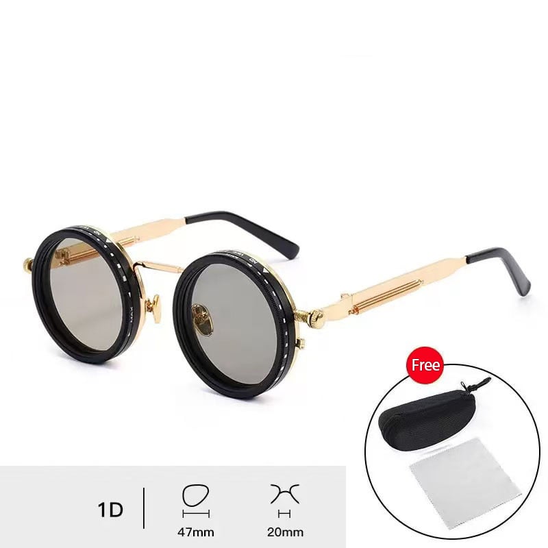 Adjustable 1-9 High Quality Sunglasses Fishing Rounded Polarized Glasses