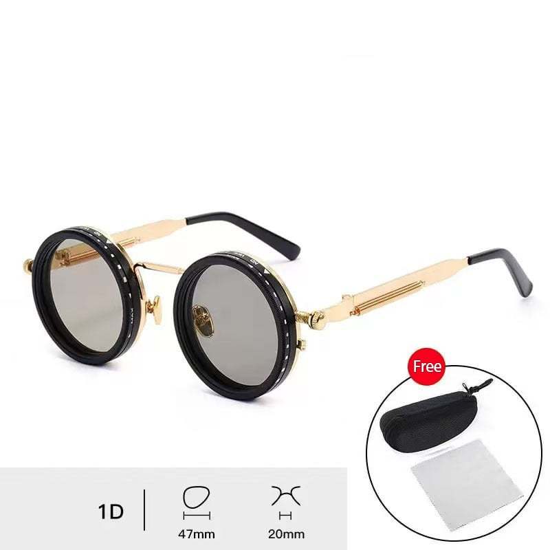 Adjustable 1-9 High Quality Sunglasses Fishing Rounded Polarized Glasses