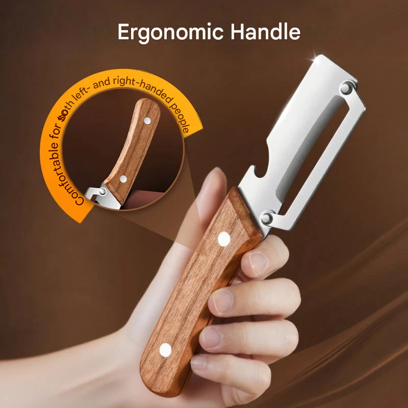🥕 2 + 1 Free 🔥 Multifunctional Kitchen Vegetable Peeler – Stainless Steel Blade, Ergonomic Handle & Ideal for Fruits and Vegetables ✨