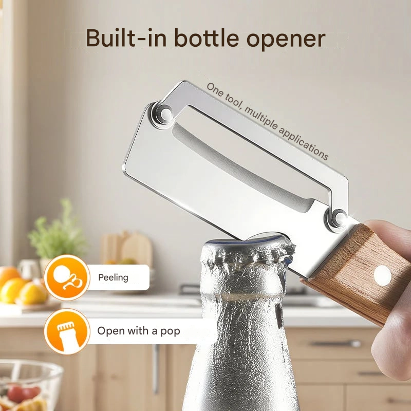 🥕 2 + 1 Free 🔥 Multifunctional Kitchen Vegetable Peeler – Stainless Steel Blade, Ergonomic Handle & Ideal for Fruits and Vegetables ✨