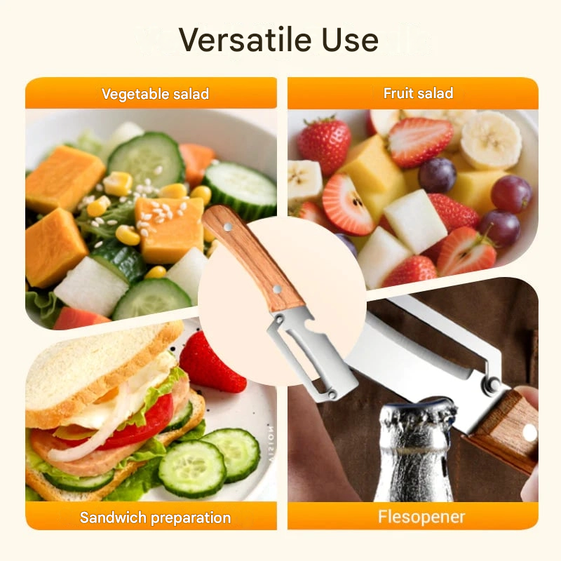 🥕 2 + 1 Free 🔥 Multifunctional Kitchen Vegetable Peeler – Stainless Steel Blade, Ergonomic Handle & Ideal for Fruits and Vegetables ✨