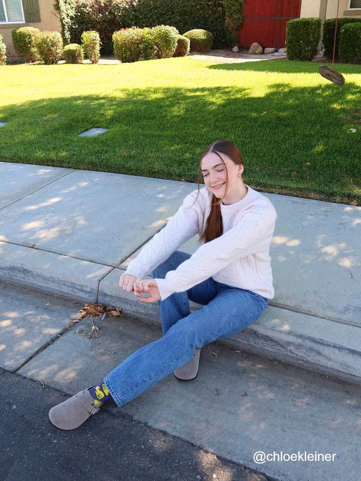 Aelfric Eden Retro 90s Cable Knit Sweater