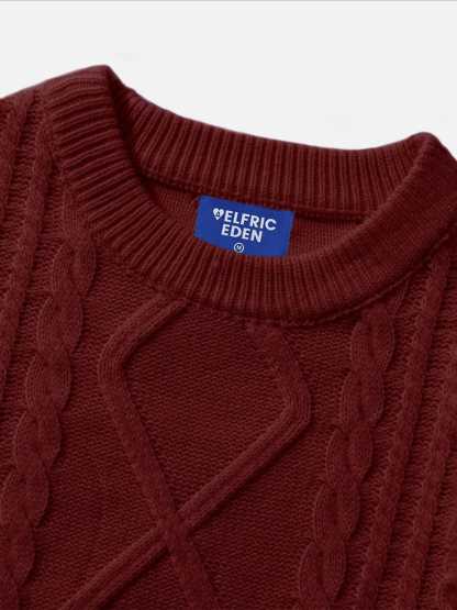 Aelfric Eden Retro 90s Cable Knit Sweater