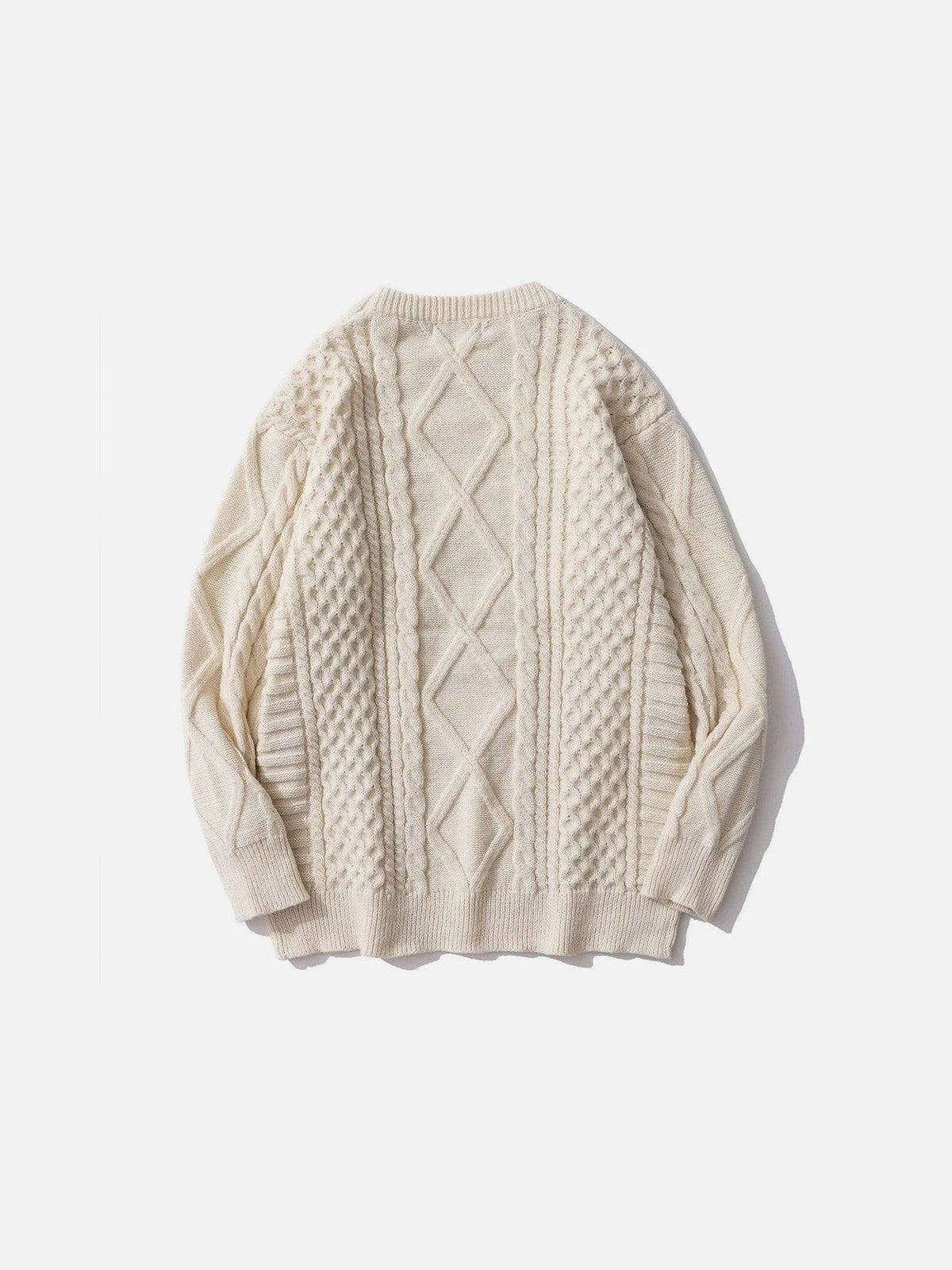 Aelfric Eden Retro 90s Cable Knit Sweater