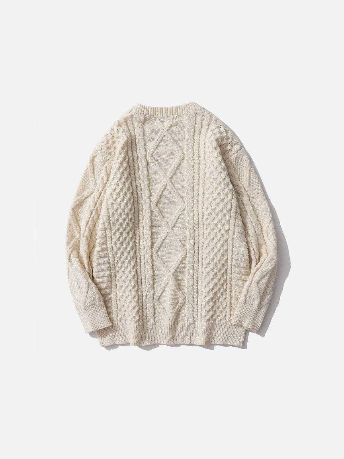 Aelfric Eden Retro 90s Cable Knit Sweater