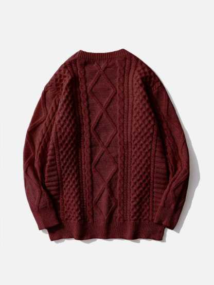 Aelfric Eden Retro 90s Cable Knit Sweater
