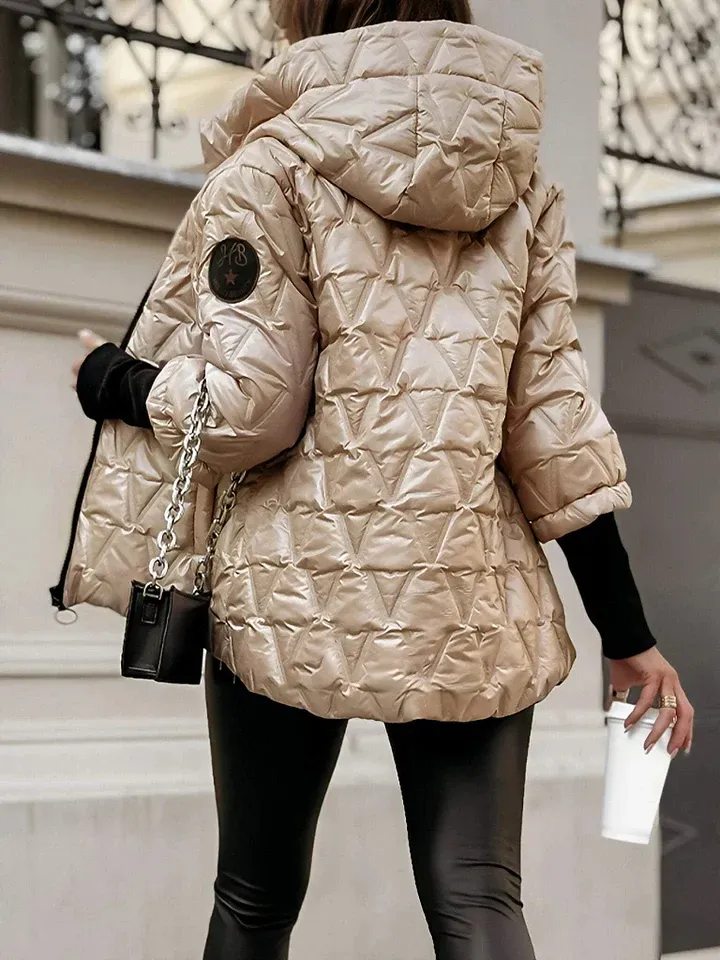 Autumn & Winter Diamond Patchwork Cotton Jacket 