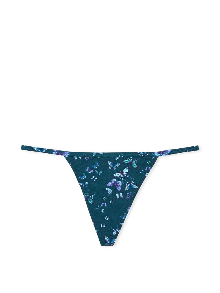 Stretch Cotton V-String Panty