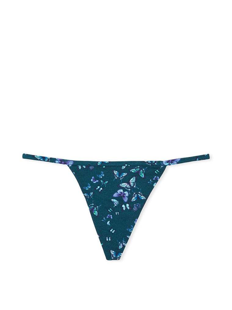 Stretch Cotton V-String Panty