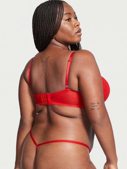 Lace Trim V-String Panty