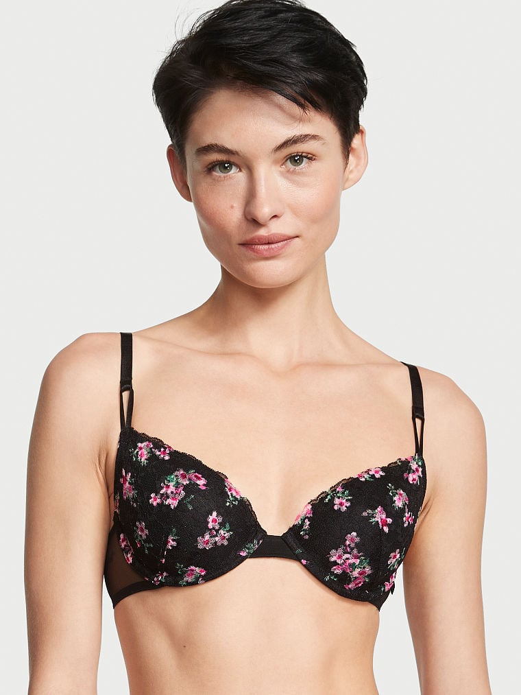Sexy Tee Posey Lace Lightly Lined Demi Bra