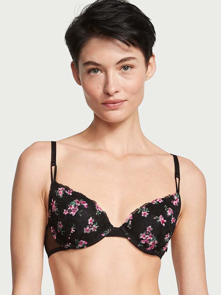 Sexy Tee Posey Lace Lightly Lined Demi Bra