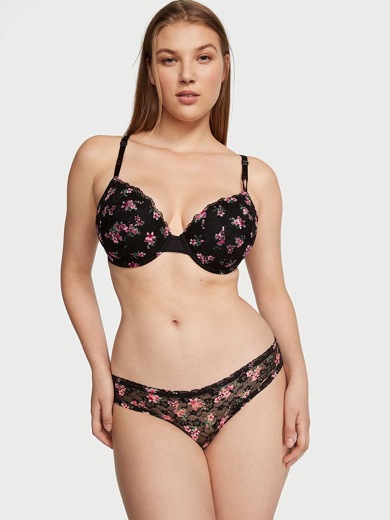 Sexy Tee Posey Lace Lightly Lined Demi Bra