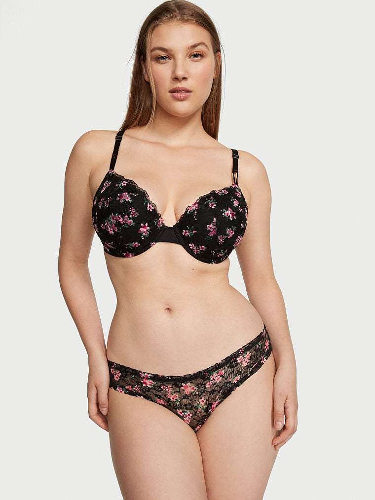 Sexy Tee Posey Lace Lightly Lined Demi Bra