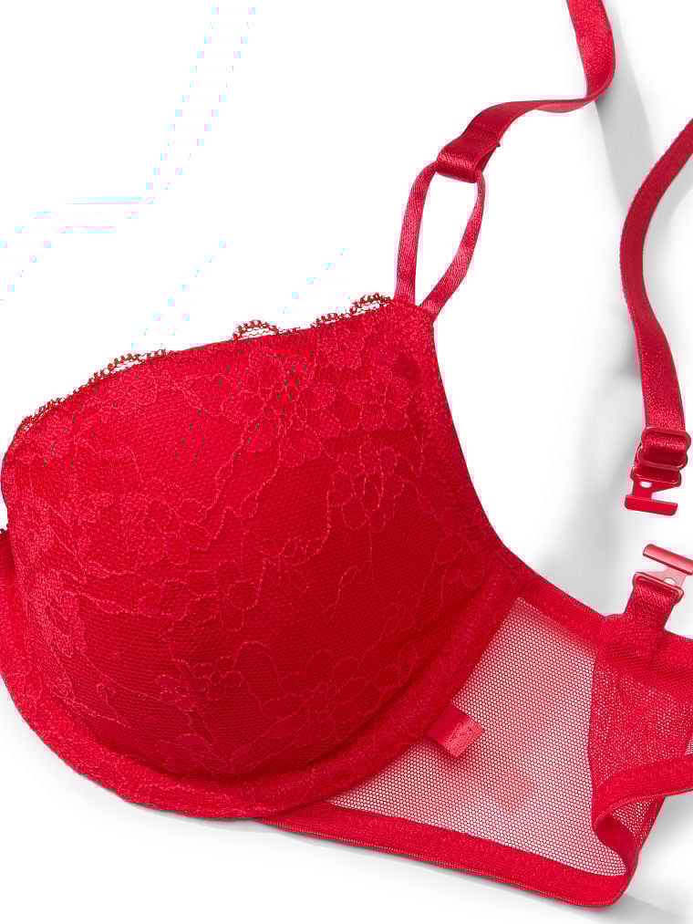 Sexy Tee Posey Lace Lightly Lined Demi Bra