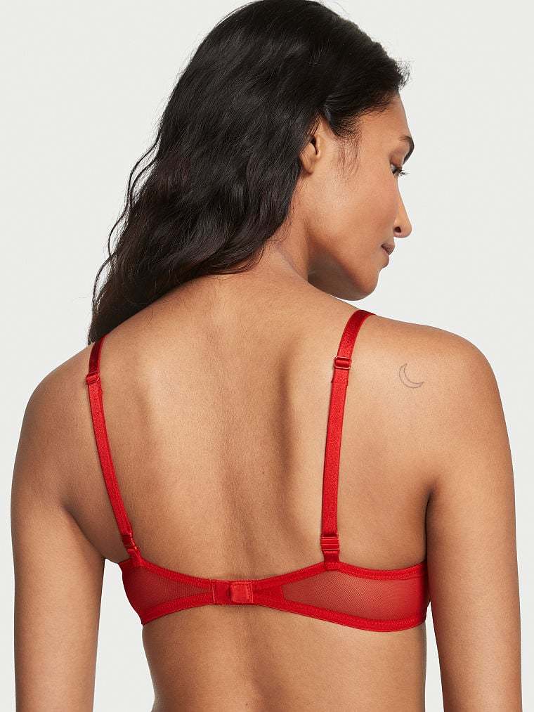 Sexy Tee Posey Lace Lightly Lined Demi Bra