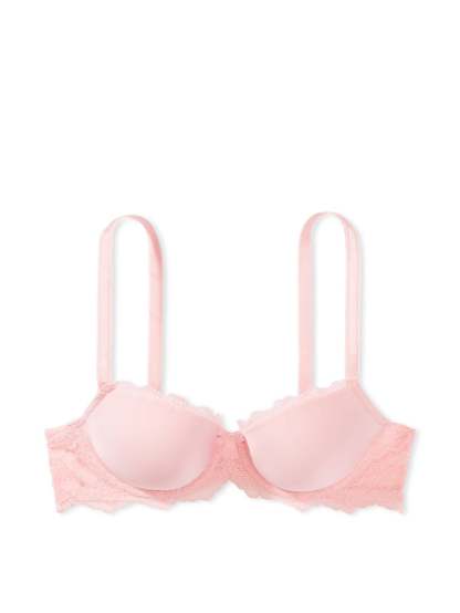 Lightly Lined Lace Trim Demi Bra