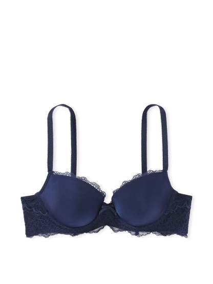 Lightly Lined Lace Trim Demi Bra