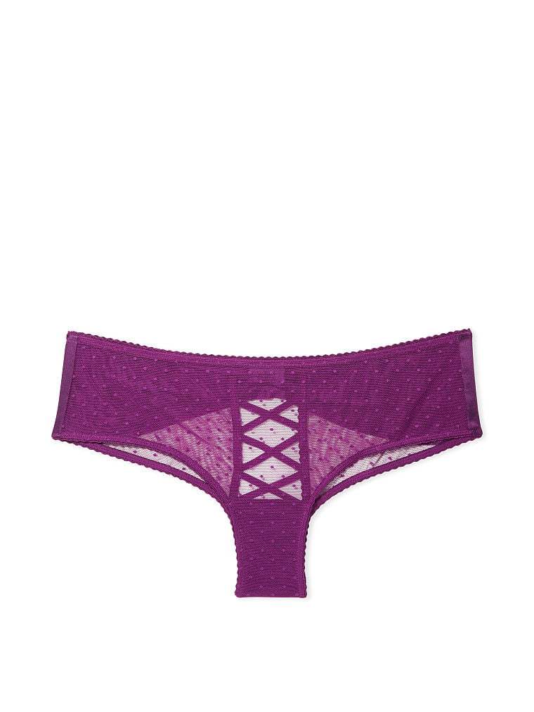 Bow-Back Open Lace-Up Cheeky Panty
