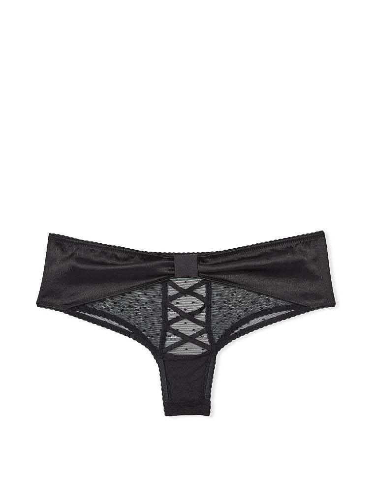 Bow-Back Open Lace-Up Cheeky Panty