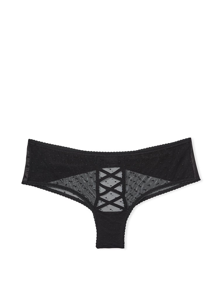 Bow-Back Open Lace-Up Cheeky Panty