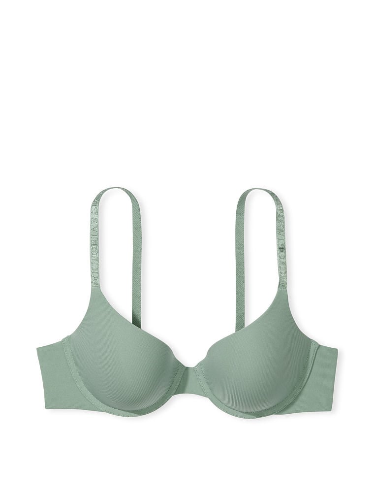 Lightly Lined Smooth Micro-Rib Demi Bra