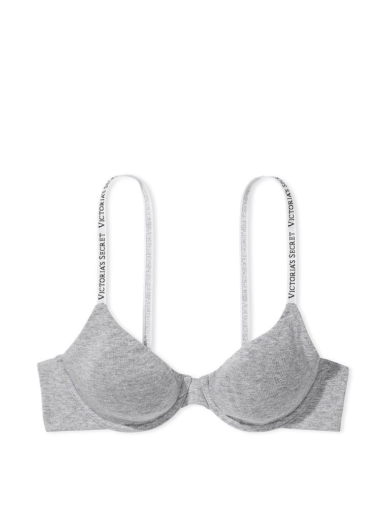 Unlined Full-Coverage Cotton Bra