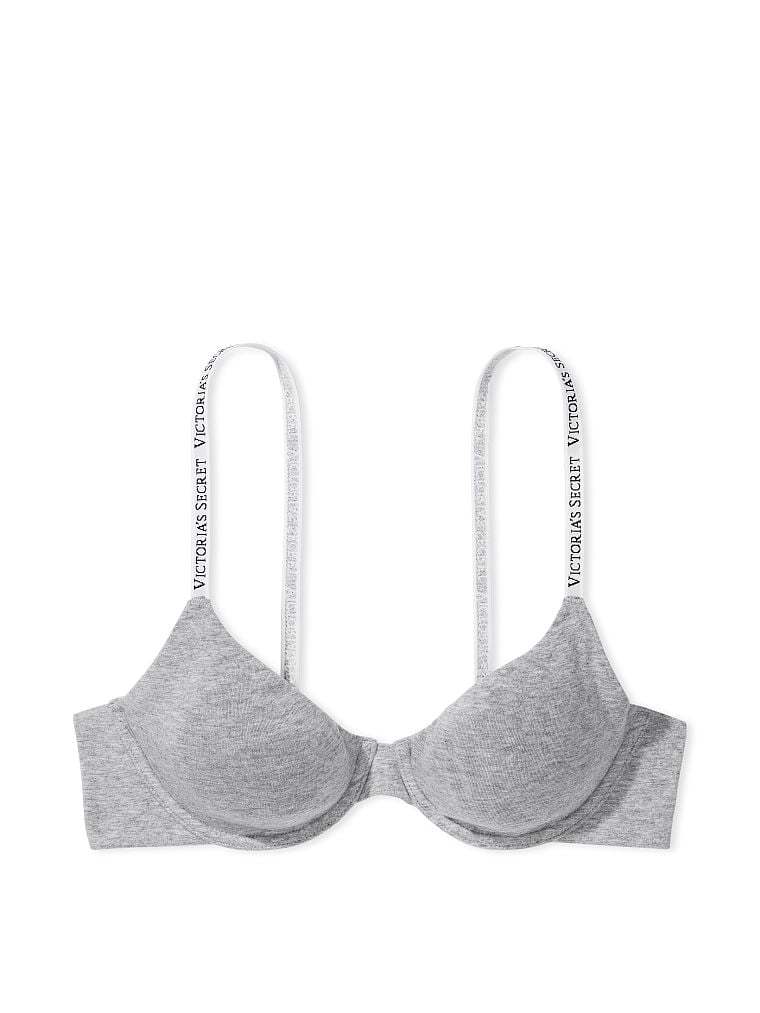 Unlined Full-Coverage Cotton Bra