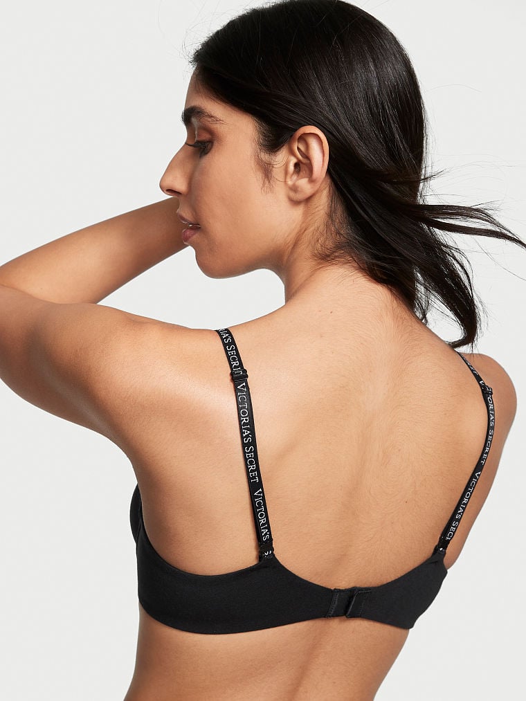 Unlined Full-Coverage Cotton Bra