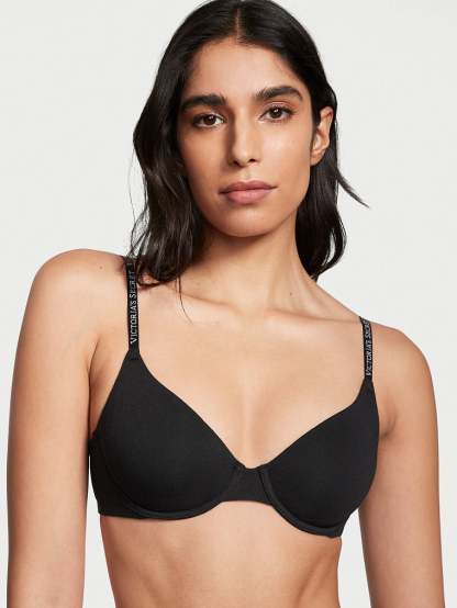 Unlined Full-Coverage Cotton Bra