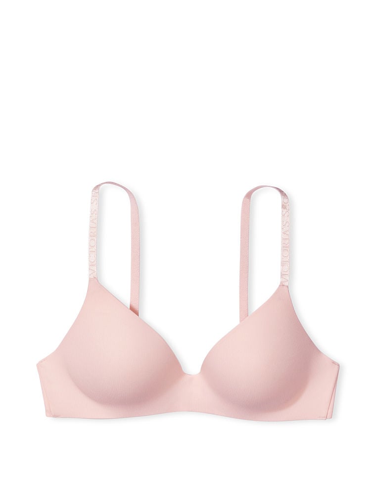Lightly Lined Smooth Micro-Rib Wireless Bra