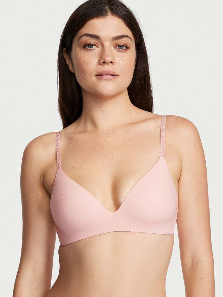 Lightly Lined Smooth Micro-Rib Wireless Bra