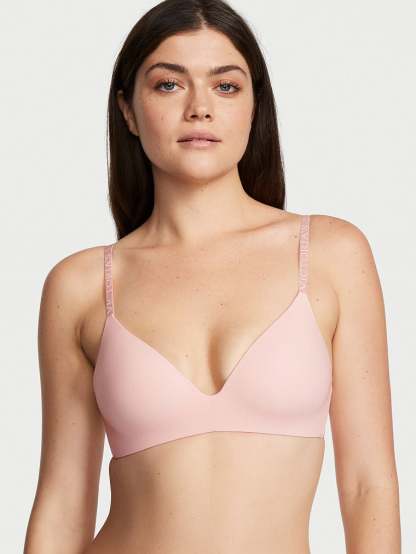 Lightly Lined Smooth Micro-Rib Wireless Bra