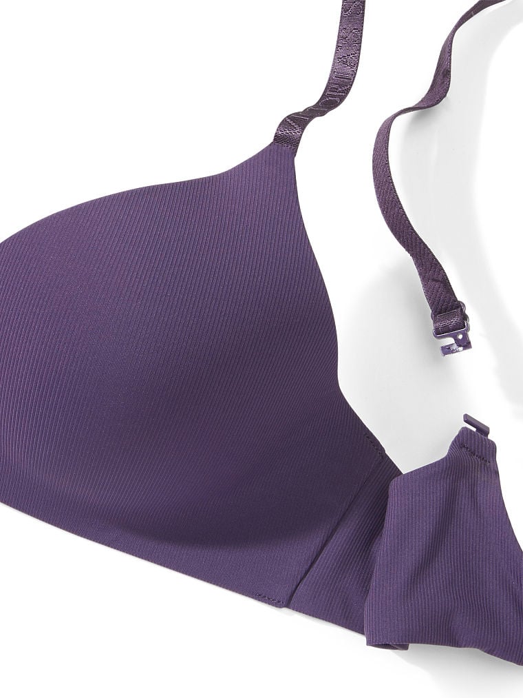 Lightly Lined Smooth Micro-Rib Wireless Bra