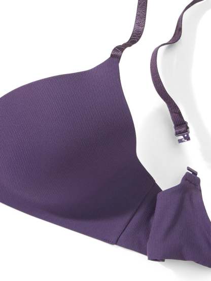 Lightly Lined Smooth Micro-Rib Wireless Bra