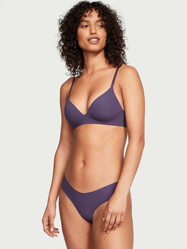 Lightly Lined Smooth Micro-Rib Wireless Bra