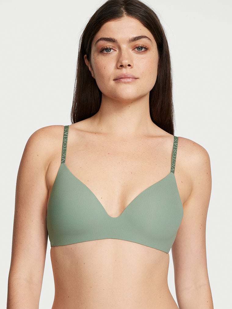 Lightly Lined Smooth Micro-Rib Wireless Bra