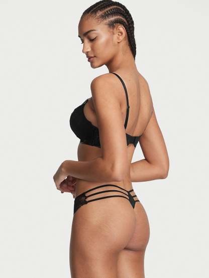 Lace-Trim Thong Panty