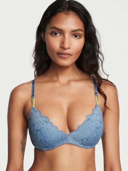 Sexy Tee Wireless Push-Up Lace Bra