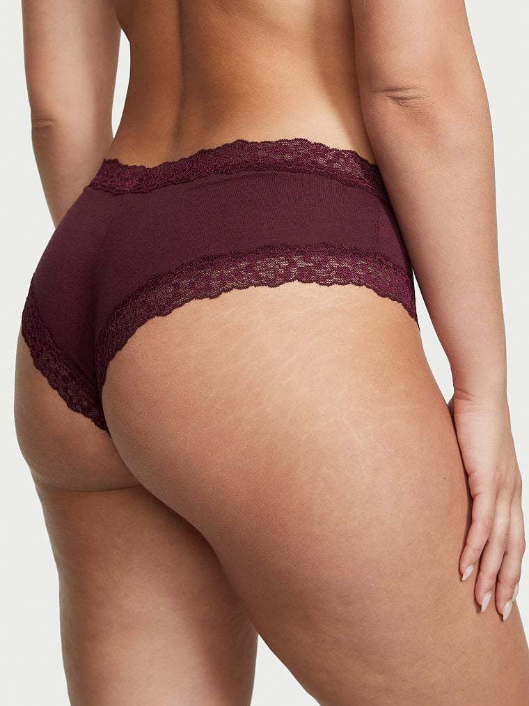 Posey Lace Waist Cotton Cheeky Panty