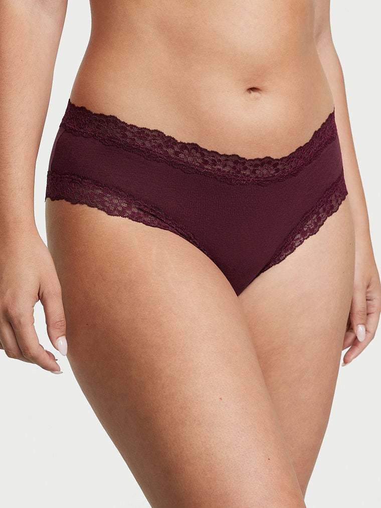 Posey Lace Waist Cotton Cheeky Panty
