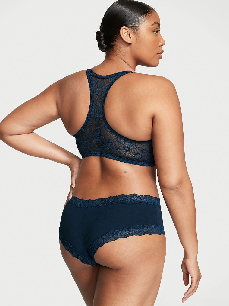 Posey Lace Waist Cotton Cheeky Panty