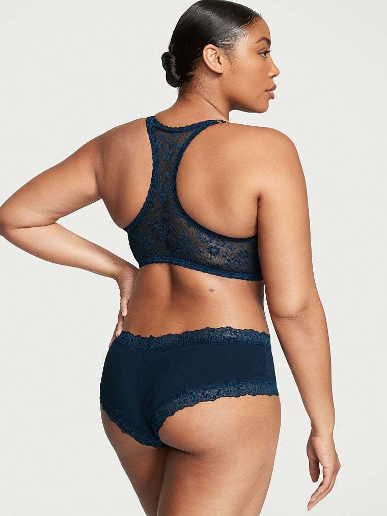 Posey Lace Waist Cotton Cheeky Panty