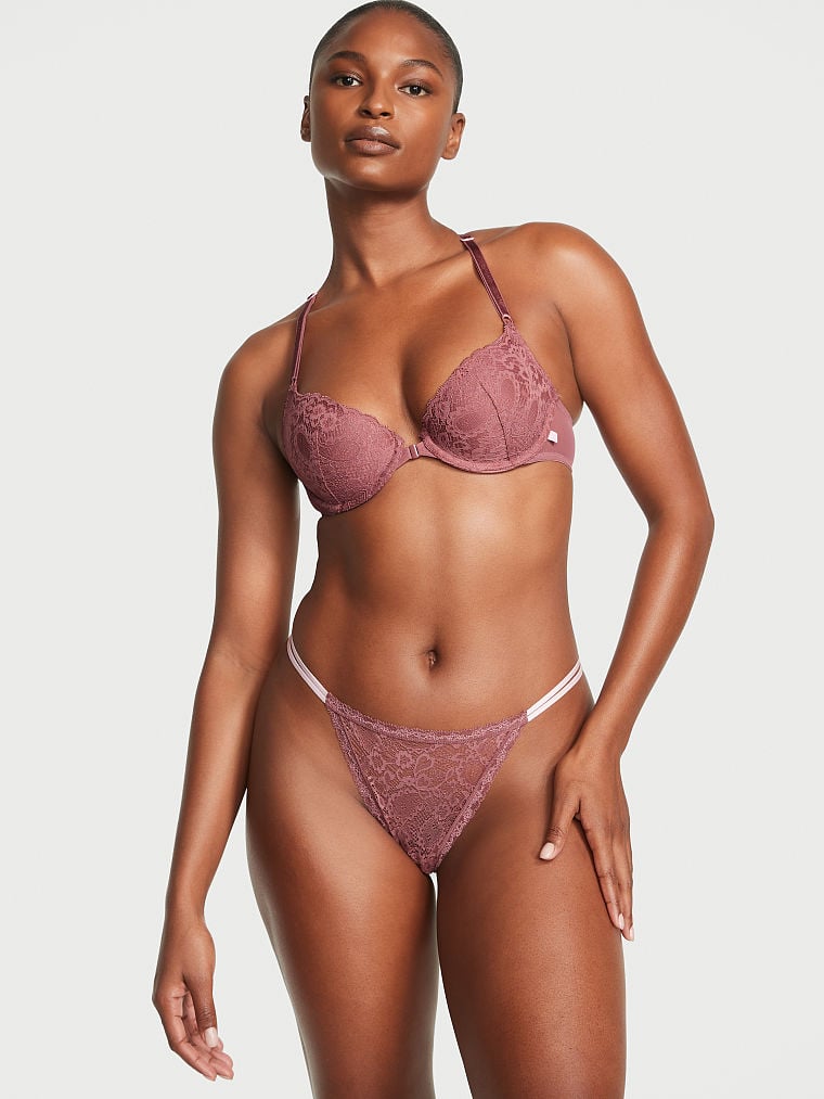 Sexy Tee Lightly Lined Paisley Lace Demi Bra